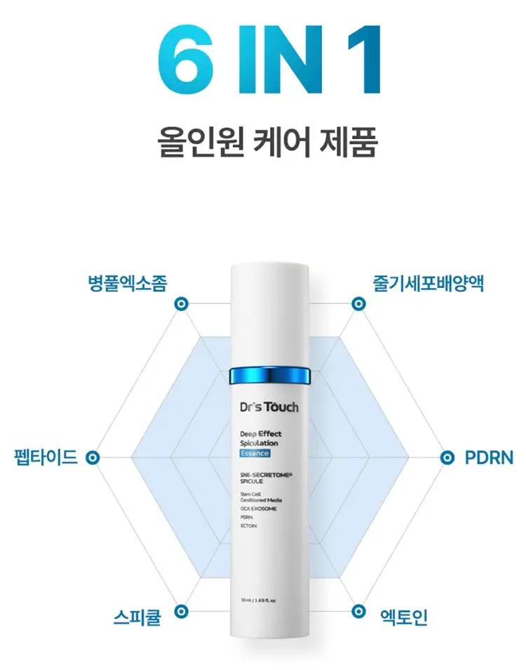 닥터스터치 딥이펙트 스피큘레이션 에센스 50ml 스킨케어 각질케어 여드름개선 엑소좀 병의원화장품 이미지