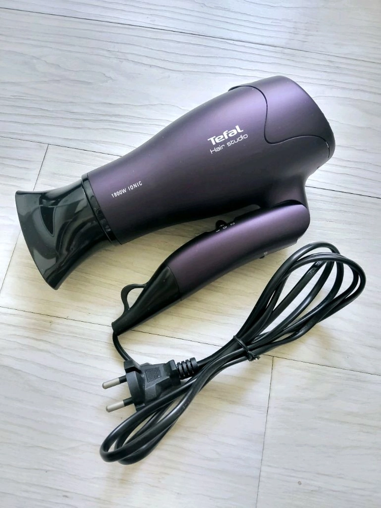 [새제품]테팔 뷰티 접이식 헤어드라이기 1800W 퍼플 이미지