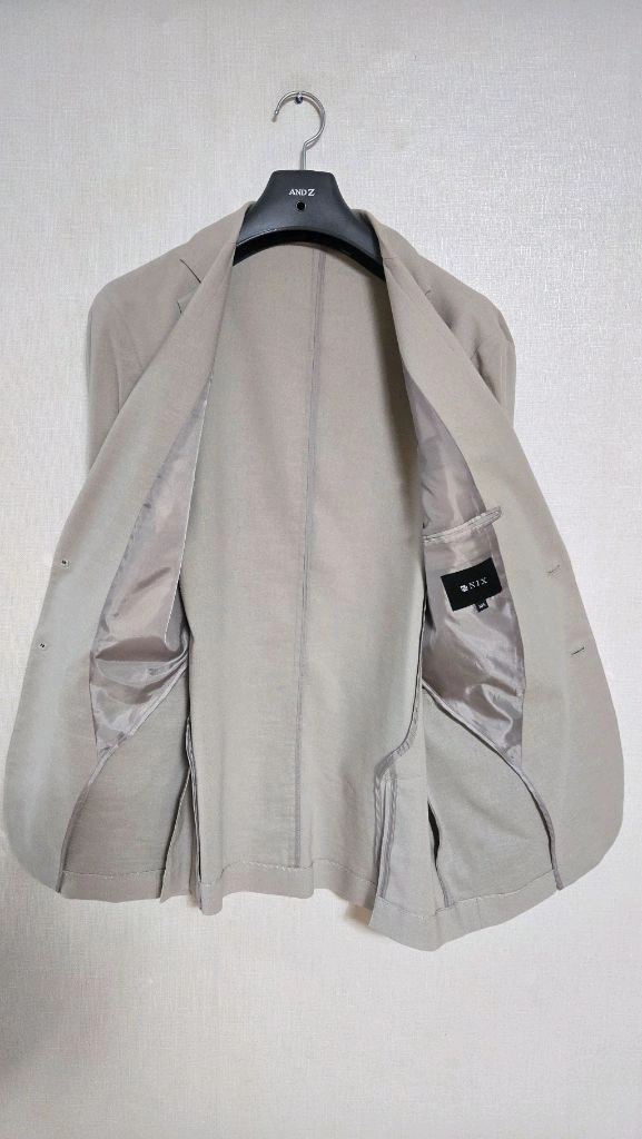 닉스 NIX 베이지색 남성 여름 블레이저 자켓, 여름 정장 자켓 이미지