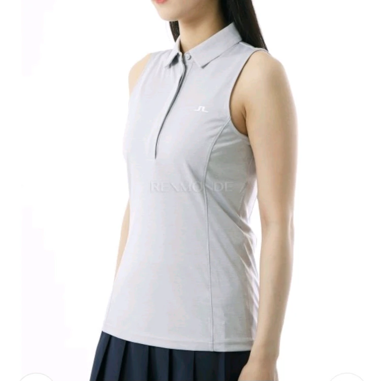 린더버그 여성 골프복 M 민소매 sleeveless golf top light grey 이미지