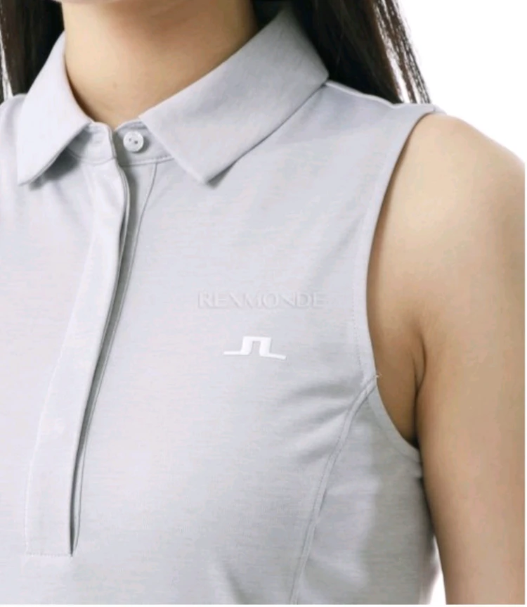 린더버그 여성 골프복 M 민소매 sleeveless golf top light grey 이미지