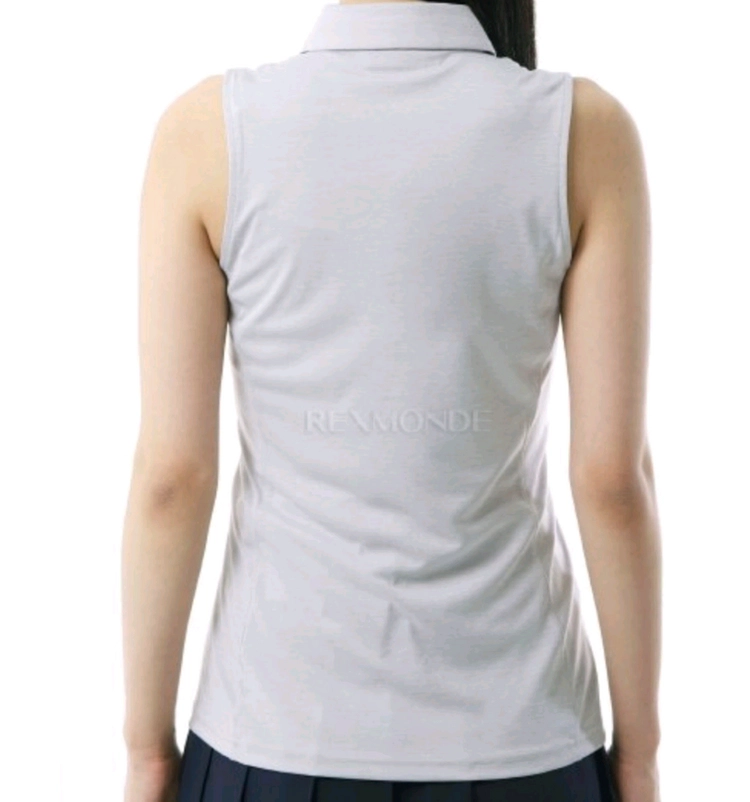 린더버그 여성 골프복 M 민소매 sleeveless golf top light grey 이미지