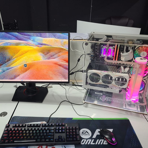 인텔 커스텀 수냉 게이밍 pc 본체 판매합니다. 이미지