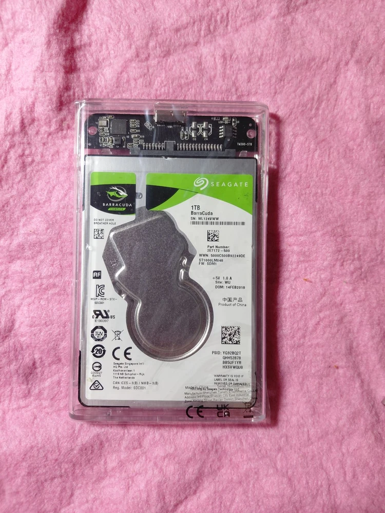 외장하드, 씨게이트 HDD 1TB USB3.0 2.5인치 이미지