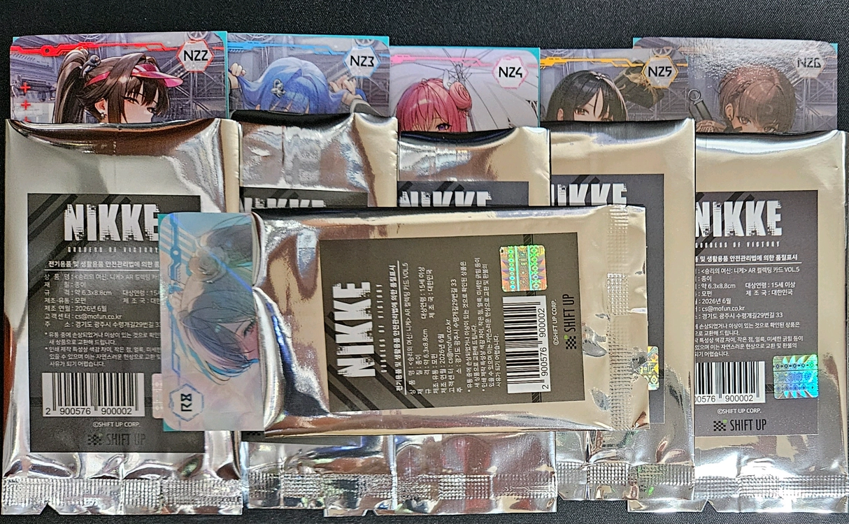 니케 ar 카드 vol5 + 고급 모집 티켓 vol6 전종 세트 이미지