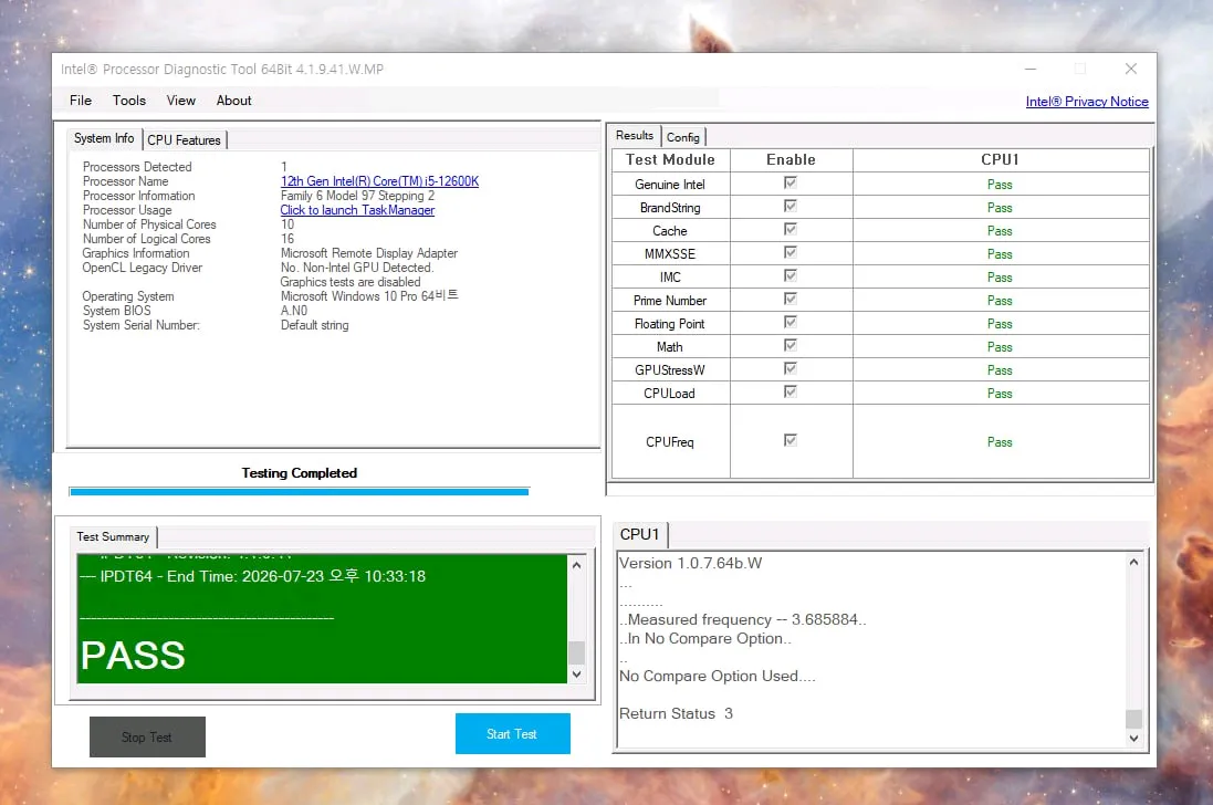 i5 12600K CPU 이미지