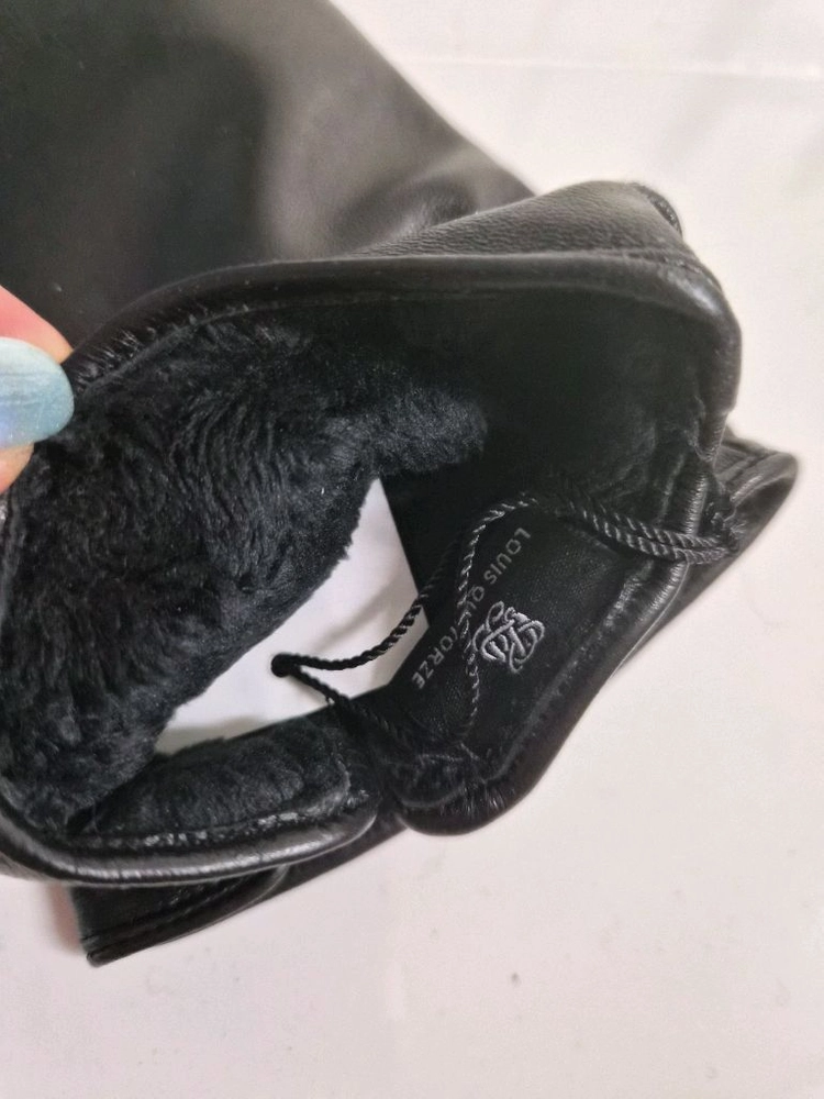 루이까또즈 여성 가죽 장갑 블랙(새상품) 이미지