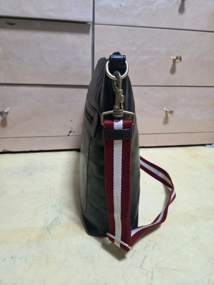 발리 정품 삼선 오리지널 메신저백 레더 이미지