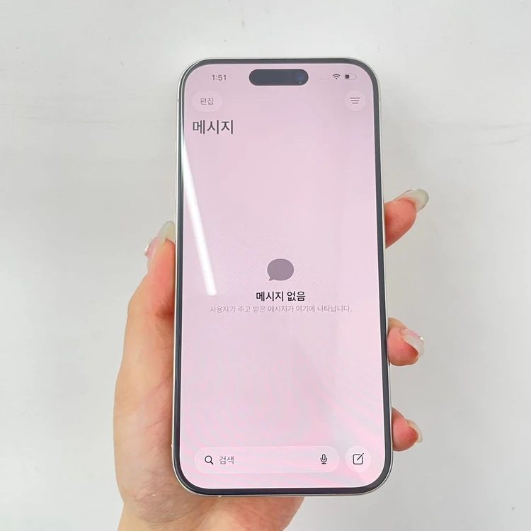 !!S급!! 아이폰15프로 배터리85% 화이트 256GB 04961 울산중고폰 이미지