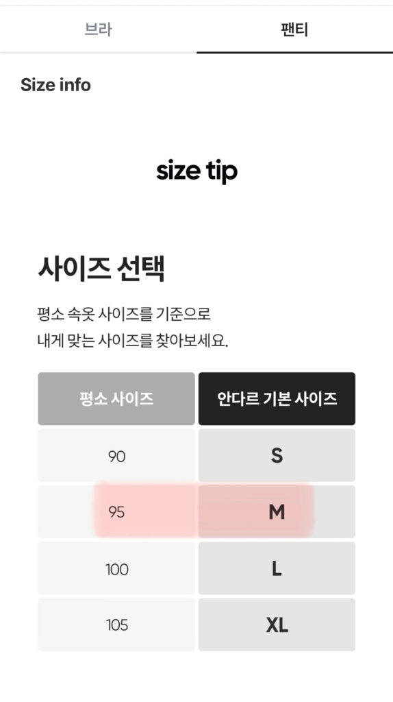 새옷/안다르 스포츠 브라 & 팬티 세트 이미지