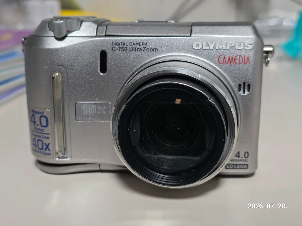 올림푸스 카메디아 C-750 UZ 빈티지 디지털카메라 이미지