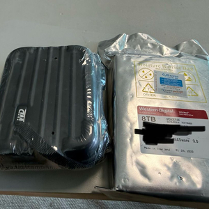 WD red nas 8tb hdd 새상품 이미지