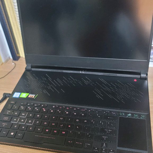 새배터리 교체한 얆고 가벼운 ROG 제피러스S 게이밍 노트북 판매 i7 RTX 2070 이미지