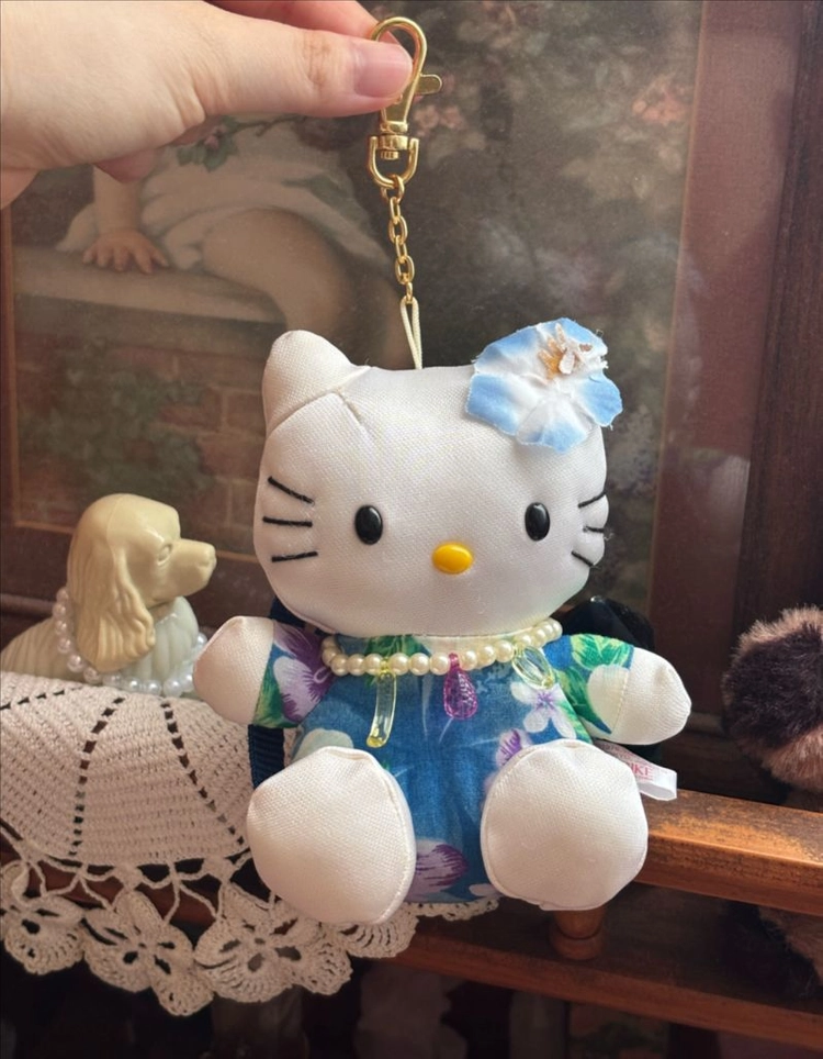 일본 OIKE 고전빈티지 하와이안 키티인형 키링 (파우치) 하와이키티 갸루 헬로키티 완구문구소품 산리오 y2k - 안심되는 중고거래