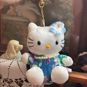 일본 OIKE 고전빈티지 하와이안 키티인형 키링 (파우치) 하와이키티 갸루 헬로키티 완구문구소품 산리오 y2k 이미지