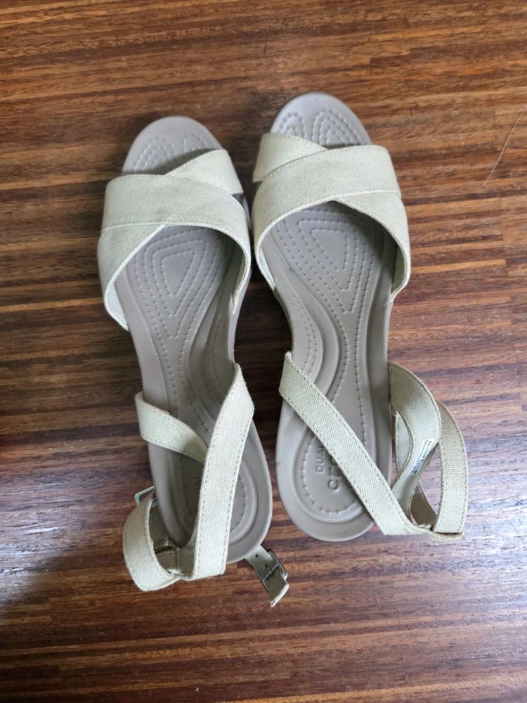 크록스 웨지힐 샌들 w8 250 이미지