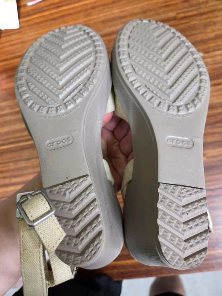 크록스 웨지힐 샌들 w8 250 이미지