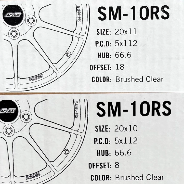 Apex SM-10RS 휠 G80 G82 M3 M4 M2 BBS LM FI-R RI-D 이미지