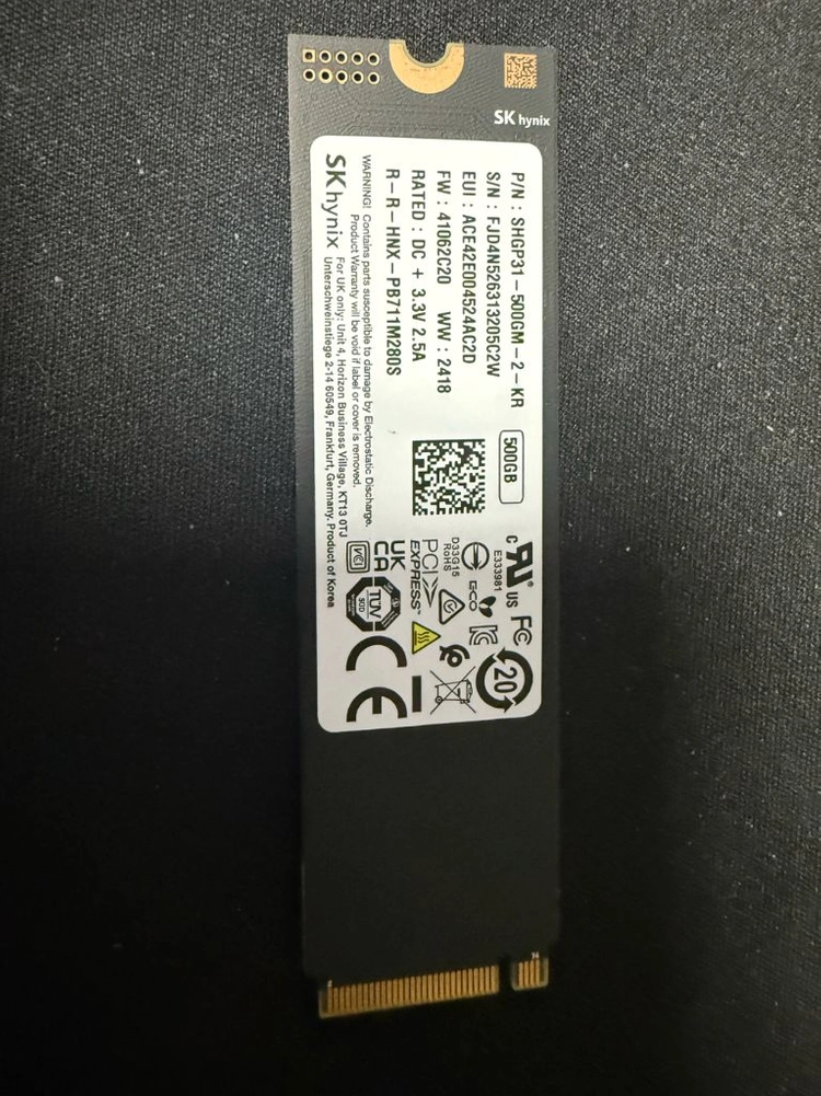 SK하이닉스 P31 GOLD 500G 정품 팝니다 이미지