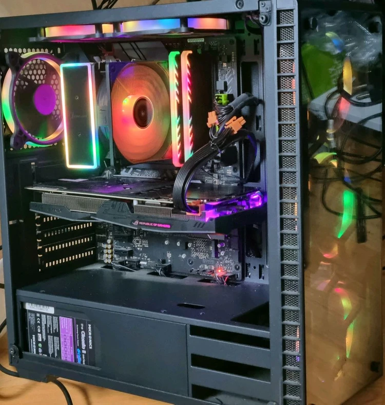 게이밍 컴퓨터 pc 본체 i5-8500 그래픽카드 asus gtx 1060 6g 램 ddr4 16g 이미지