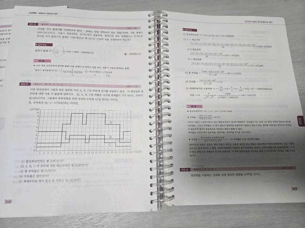 다산에듀 전기산업기사 실기 기출.에듀윌 전기기사실기 이론서 이미지