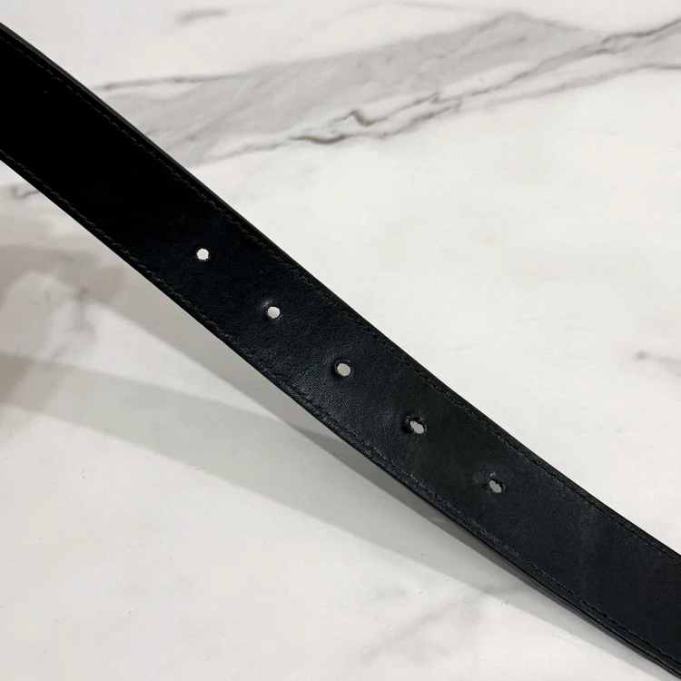 셀린느 그레인 카프스킨 라지 30mm 트리옹프 벨트 블랙 90 이미지