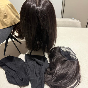 가발나라 인모통가발 중단발 스타일 이미지