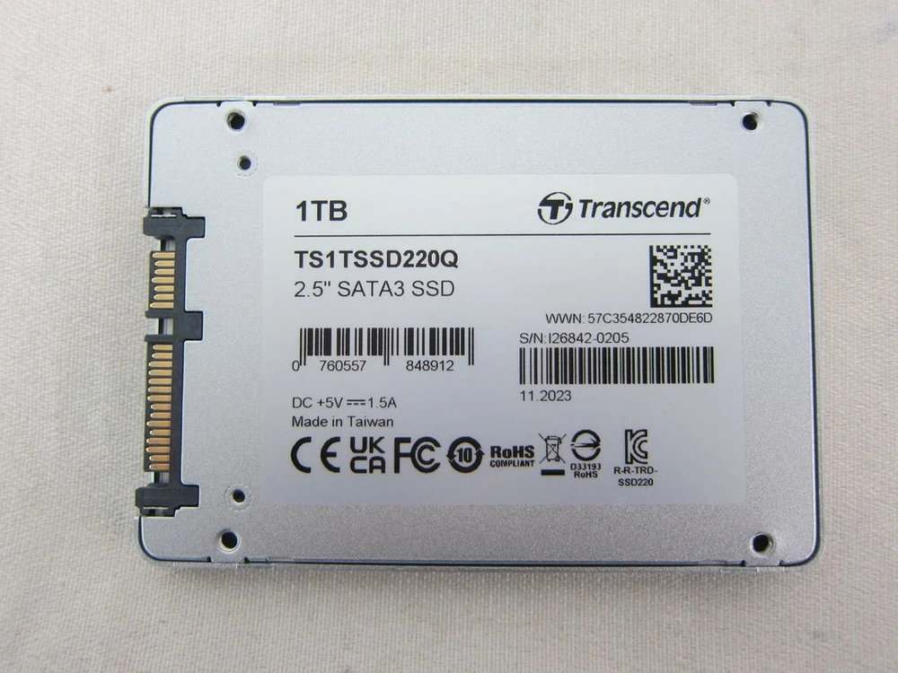 TRANSCEND SSD 220Q 1TB (AS 2027년 2월) 이미지