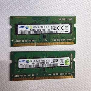 노트북 램 ddr3 12800 4gb 2개 이미지