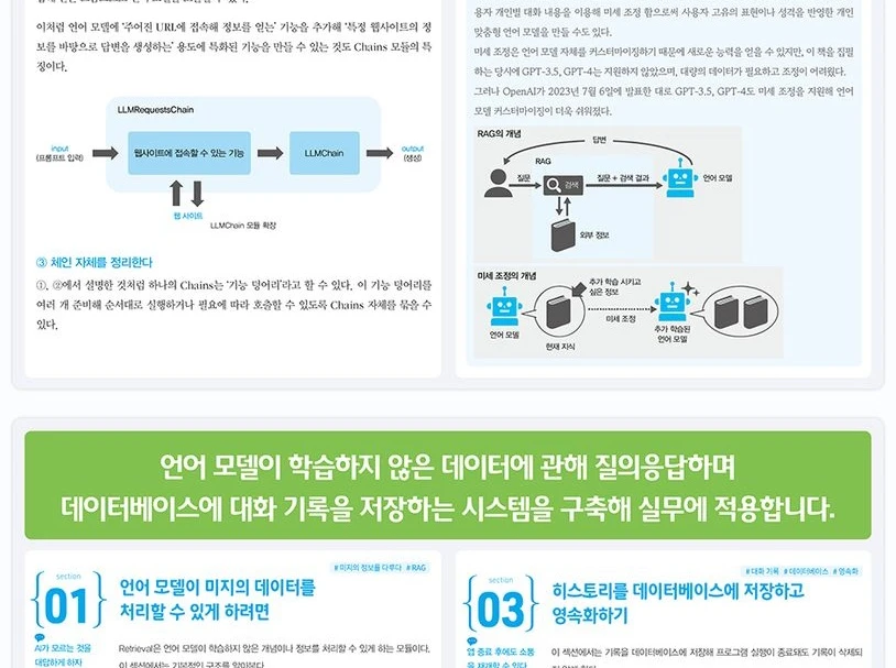 랭체인 완벽 입문 혁신적인 LLM 앱을 구축하기 위한 랭체인 활용법 판매 이미지