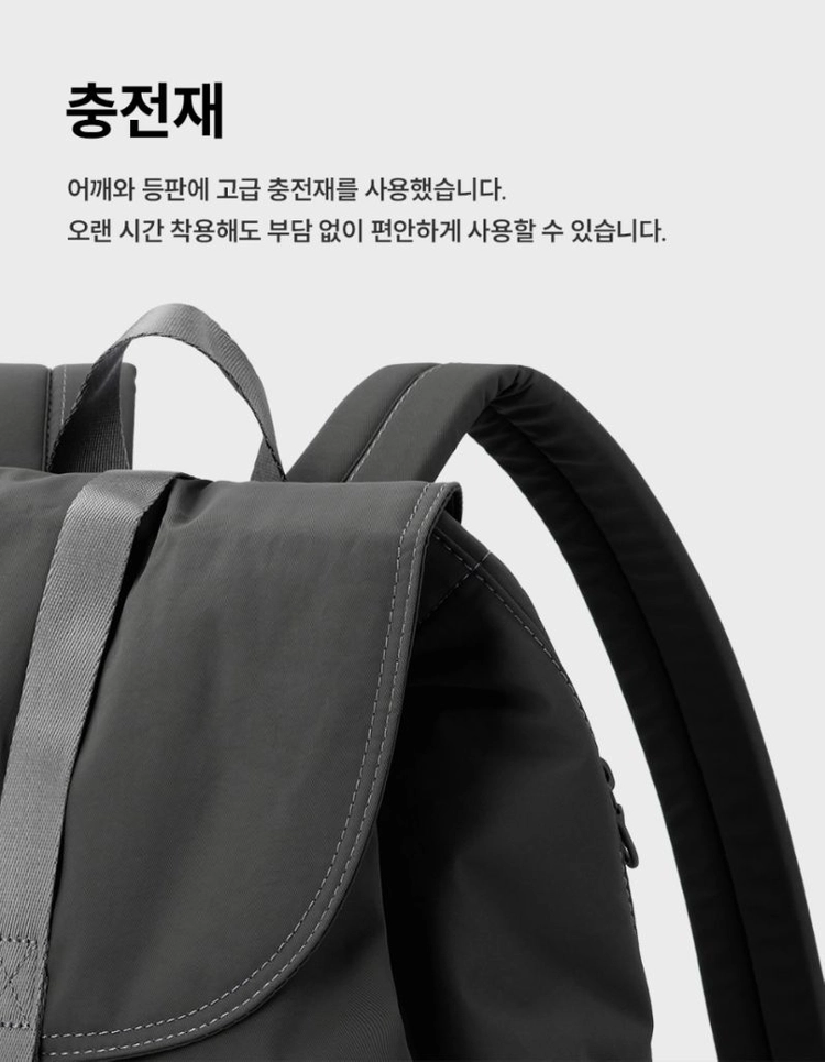 (새상품)스위치 SWEETCH 씨티보이즈 럭색 룩색 백팩 숄더백 M 블랙(학생 가방 직장인 회사원 출근 여행용) 이미지