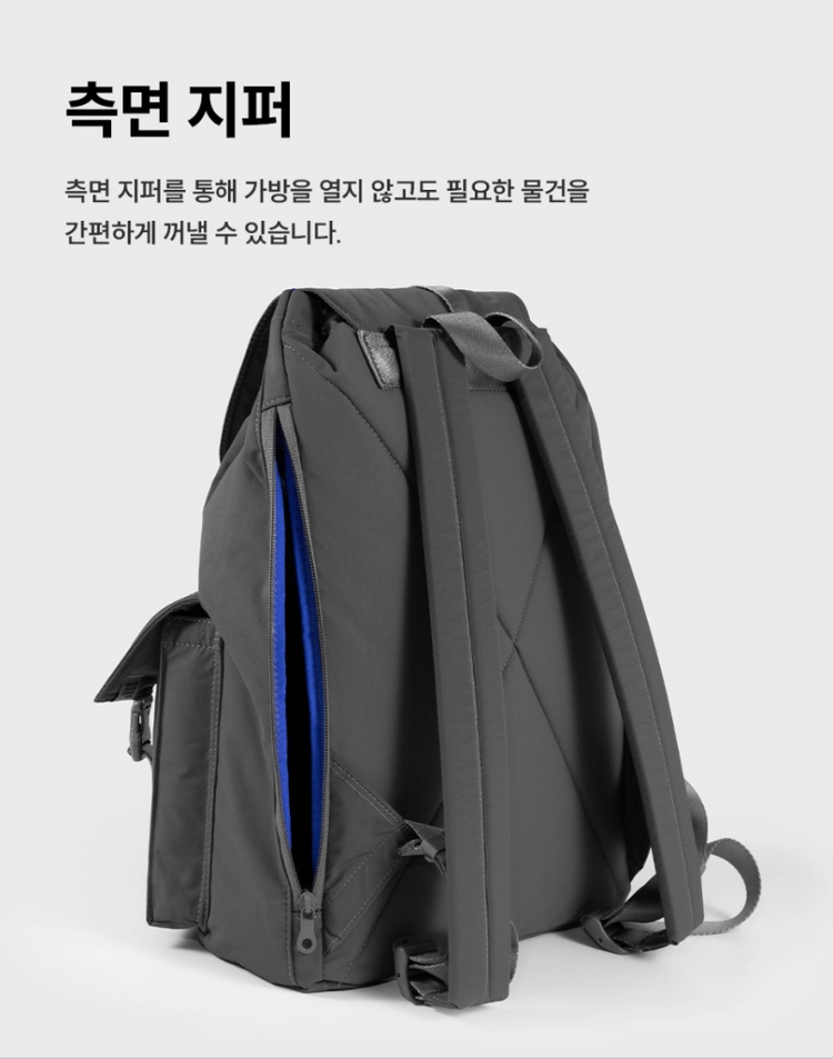 (새상품)스위치 SWEETCH 씨티보이즈 럭색 룩색 백팩 숄더백 M 블랙(학생 가방 직장인 회사원 출근 여행용) 이미지