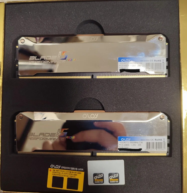 데스크탑용 oloy ddr5 8gb x 2 16gb - 안심되는 중고거래