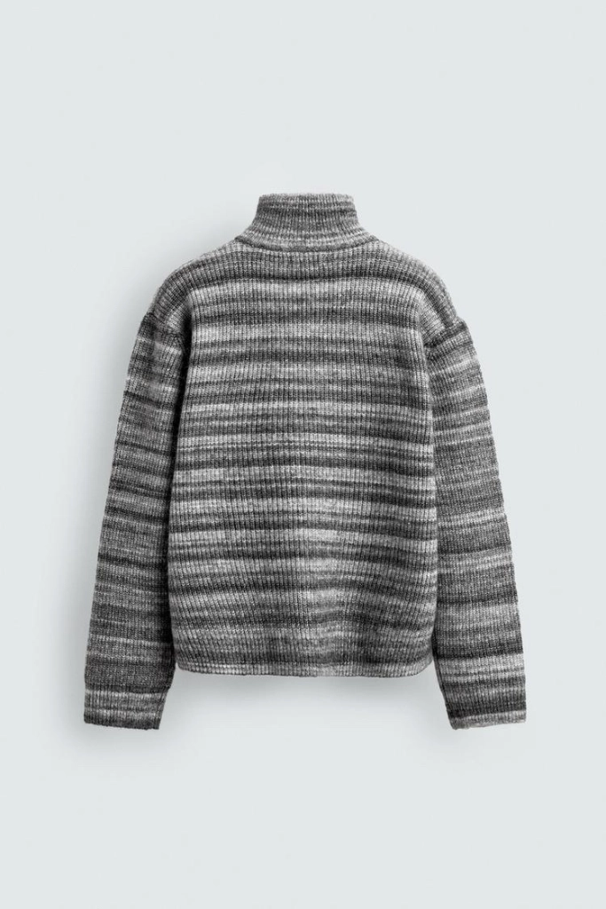 [L-XL]자라 스트라이프 자카드 니트 재킷 이미지