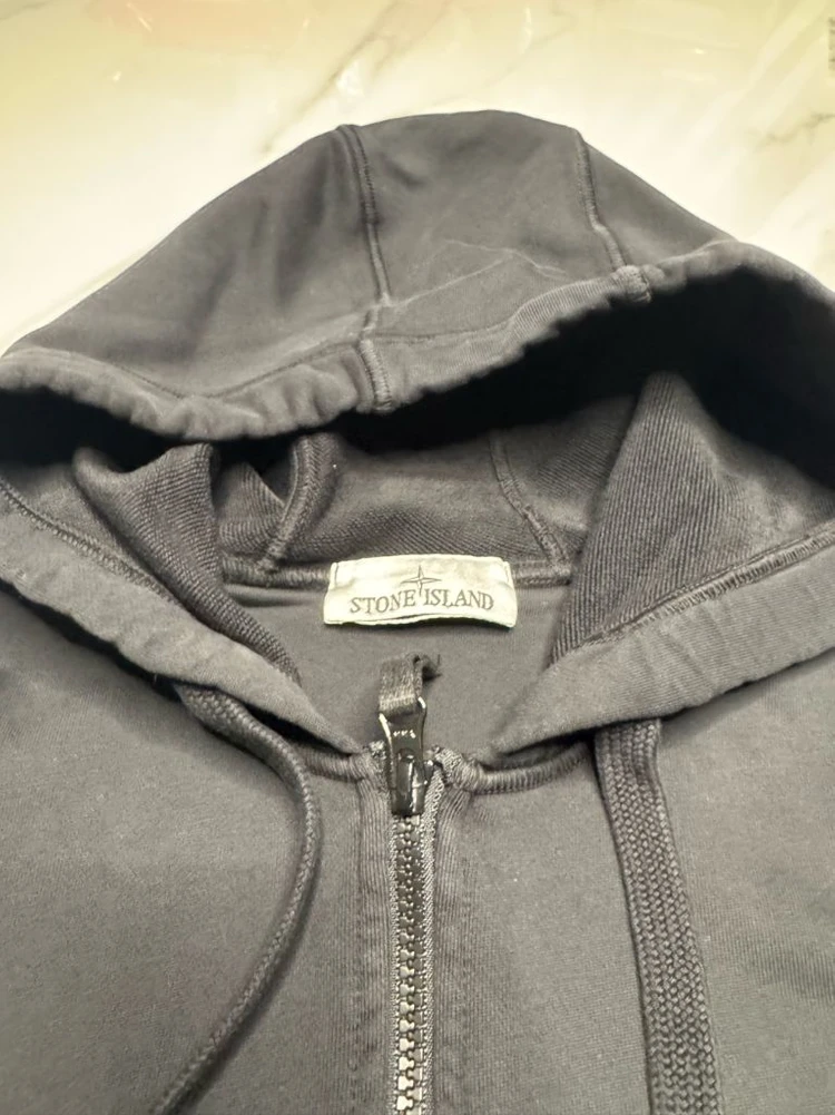 [XL]26SS 스톤아일랜드 블랙 후드집업 이미지