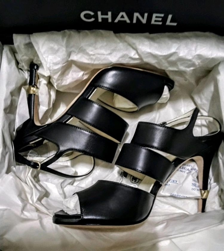 Chanel Sheepskin Sandal 정품 하이힐 이미지