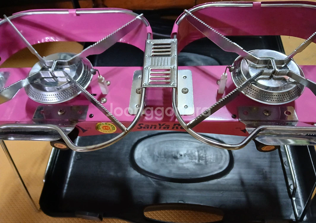 산야로 캠핑용 가스 2구 버너 이미지