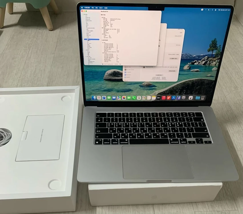 맥북에어 M2 15인치 8램256GB +애플케어플러스 - 안심되는 중고거래