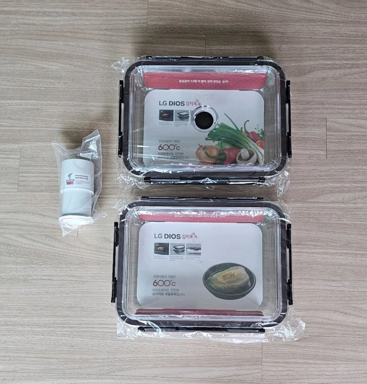 (새상품) (정품) LG 프리미엄 내열유리 다용도 밀폐 용기 + 진공 펌프 / 오븐 / 전자레인지 이미지