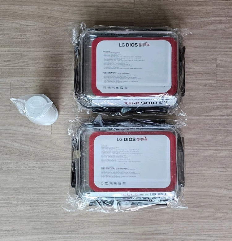 (새상품) (정품) LG 프리미엄 내열유리 다용도 밀폐 용기 + 진공 펌프 / 오븐 / 전자레인지 이미지