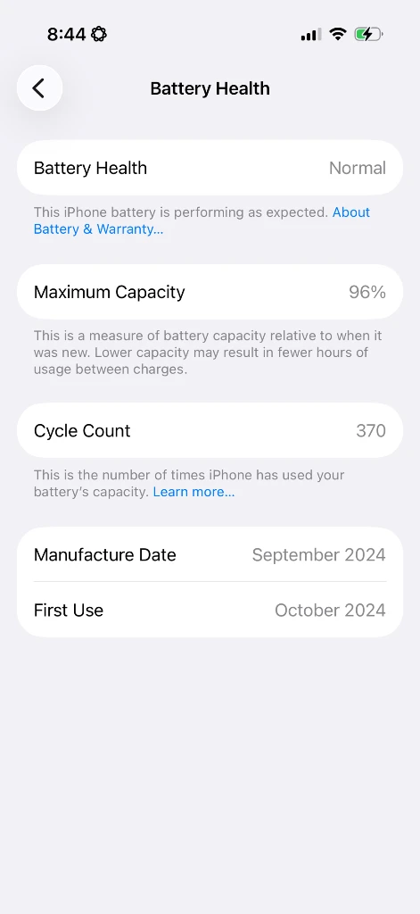 iPhone 16 Pro 256GB 블랙티타늄 | 배터리 96% | S급 + 교신 가능 이미지