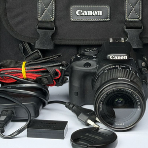 캐논 EOS 100D 블랙 DSLR 카메라 이미지