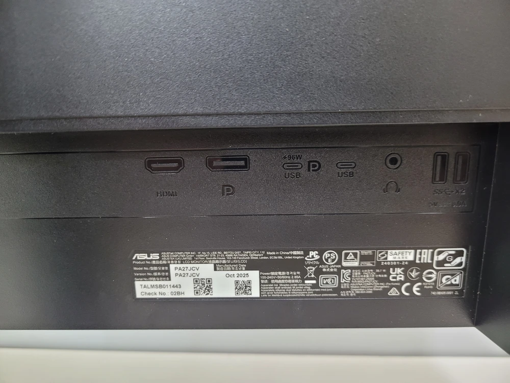 [S급/풀박스] ASUS ProArt PA27JCV 5K 전문가용 모니터 (27인치) 이미지