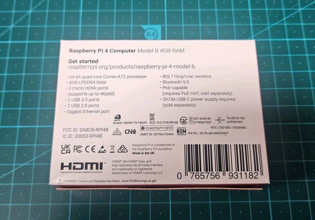 라즈베리파이4 4GB 이미지