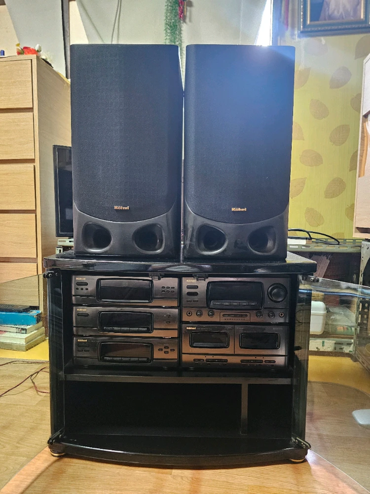 코헬(Khel) 분리형 오디오 컴포넌트 세트 + 스피커 / 레트로 빈티지 오디오 이미지
