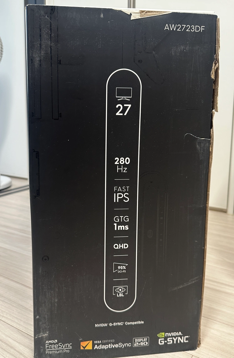 델 에일리언웨어 QHD 27인치 모니터 판매 AW2723DF 이미지