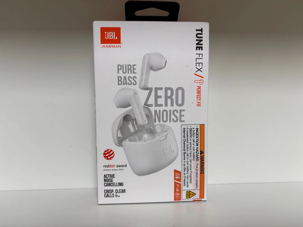 JBL Tune Flex JBL 튠 플렉스 노이즈 캔슬링 이어폰 화이트 이미지