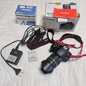 캐논 650d dslr 카메라+ 탐론 17-50 2.8렌즈 이미지