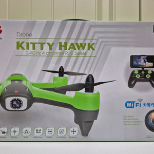 [미개봉, 새상품] DRC KITTY HAWK Wi-Fi 카메라 드론 정품 / FPV 실시간 촬영 / 고도유지 이미지