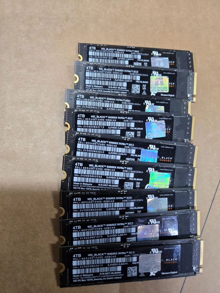WD BLACK SN850X NVMe SSD 4TB - 안심되는 중고거래